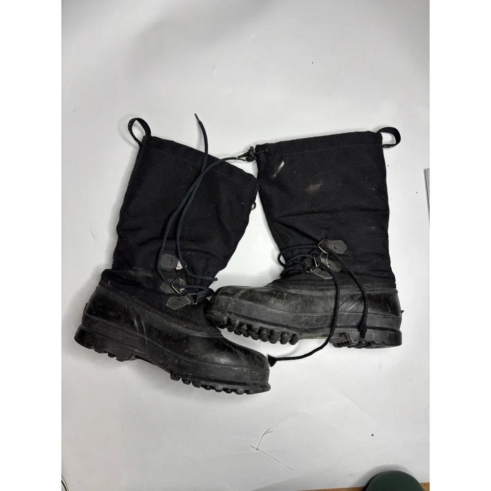 Sorel Snowfall Black Winter Insulated Snow Boots Rubber Lace-up Men's 11 EU 44
